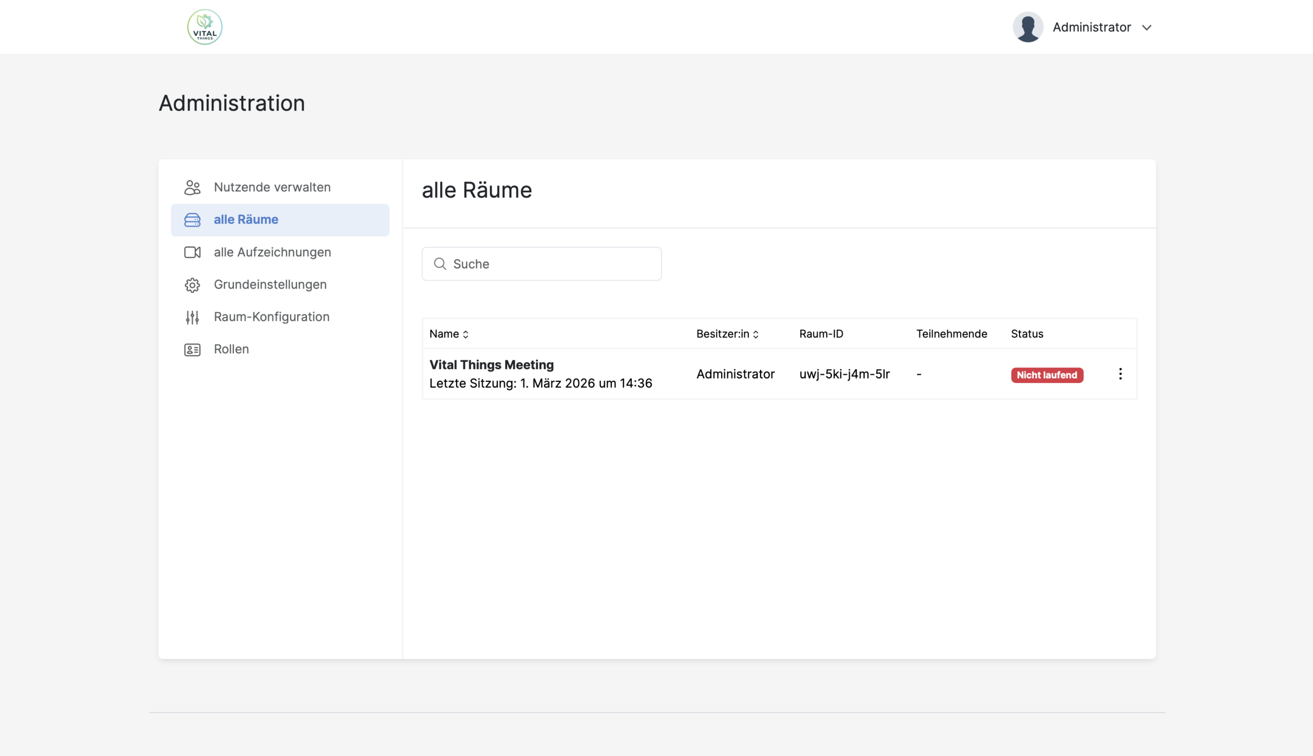 Administration – Berechtigungsgruppen